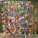Butterfly Curtains and 1000 Paper Butterflies by JoAnn Abbott